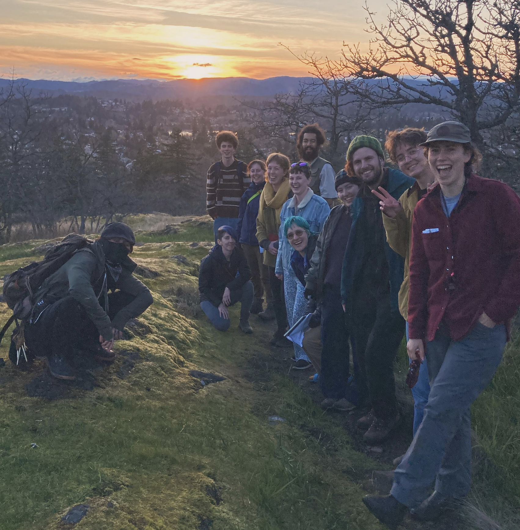 The Lichen Cult (as social practice art): The Inaugural Lichen Cult Walk, 2024.