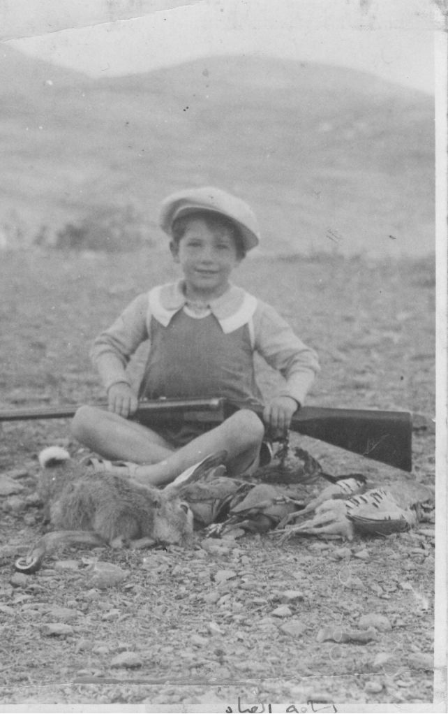 With the spoils of the hunt