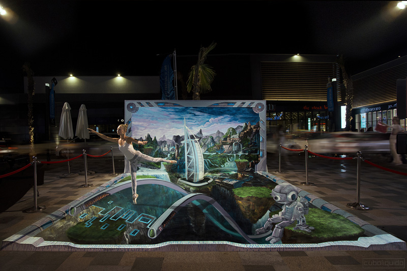 3d Street Painting Festival - Dubai Canvas 2016