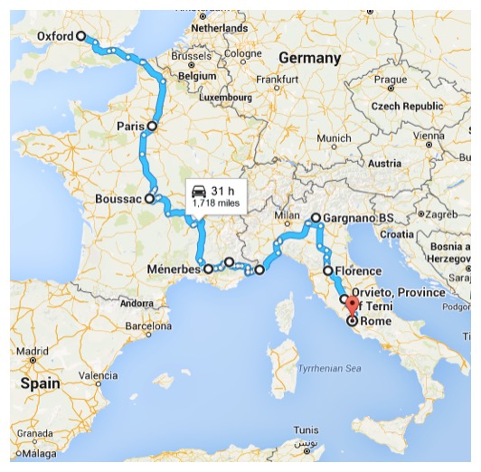 Oxford to Rome