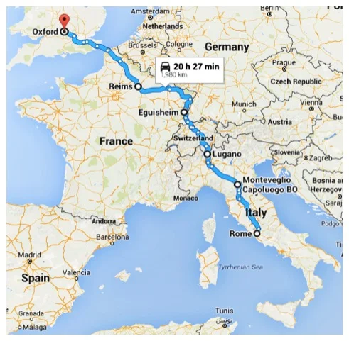 Rome to Oxford