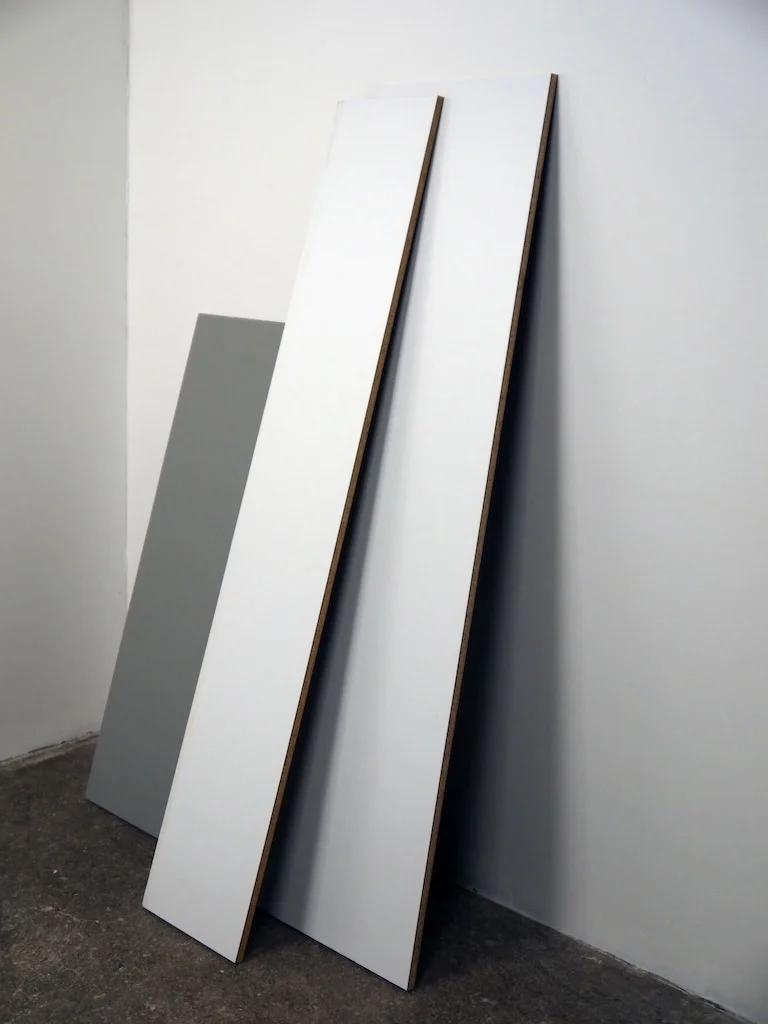 Day & Night , 2012 Painted wooden board, laminated chipboards 135 x 90 x 45 cm