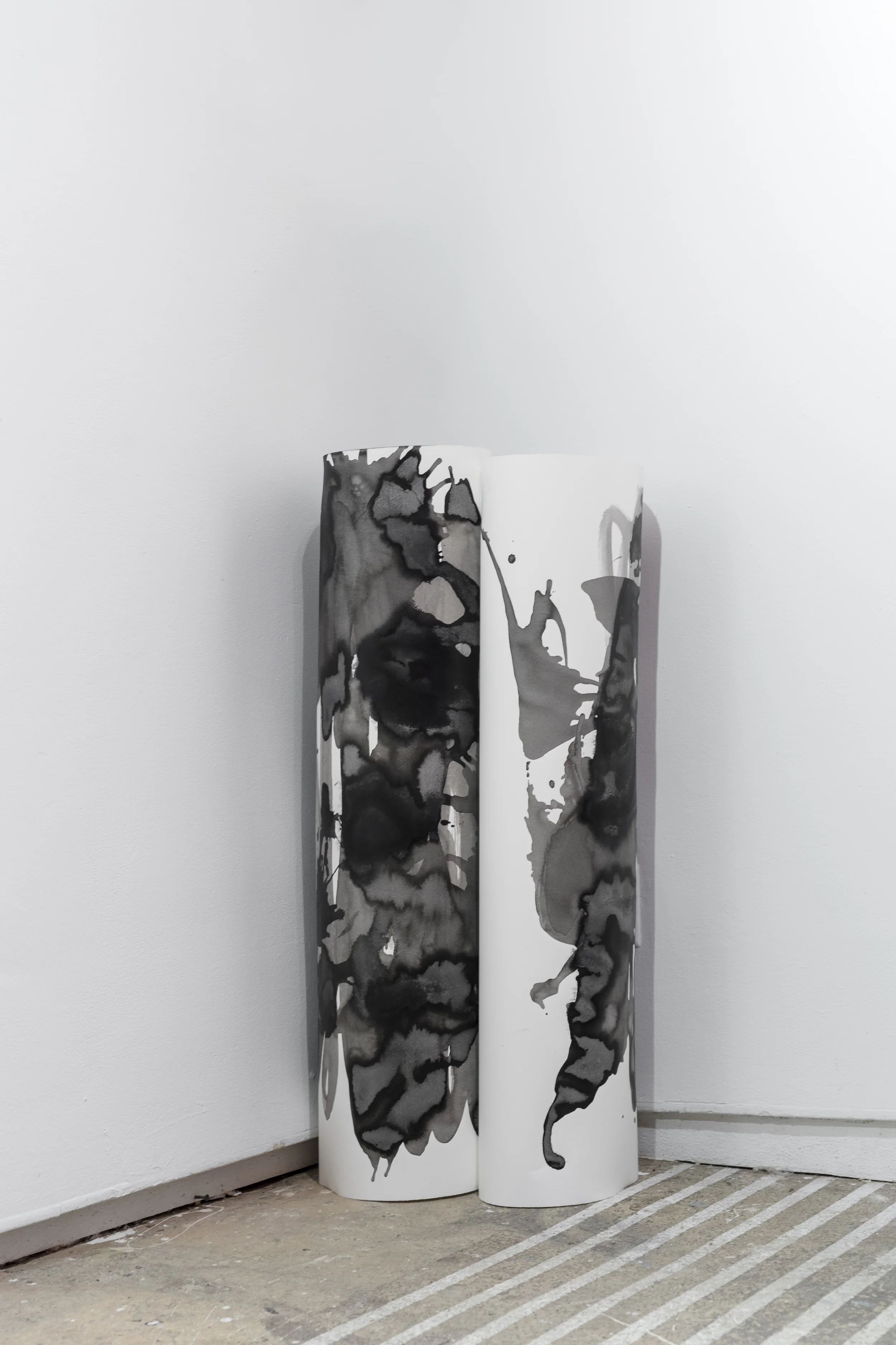   Untitled , 2016 Ink on aquarelle paper 100cm x 4045m x 25cm 