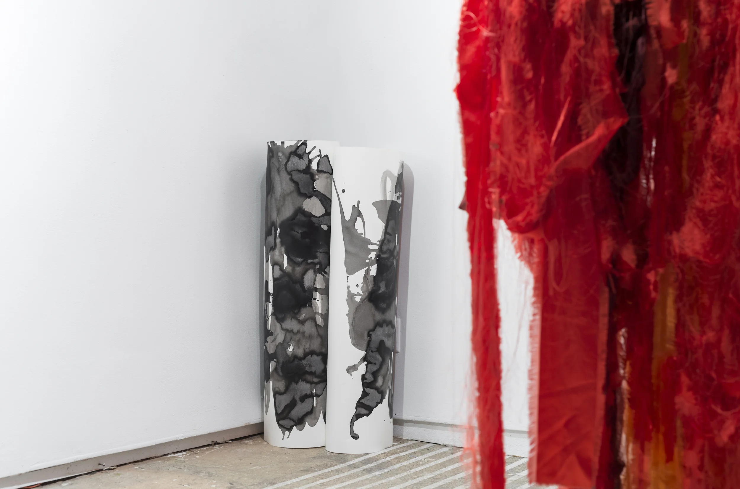   Untitled , 2016 Ink on aquarelle paper 100cm x 4045m x 25cm 