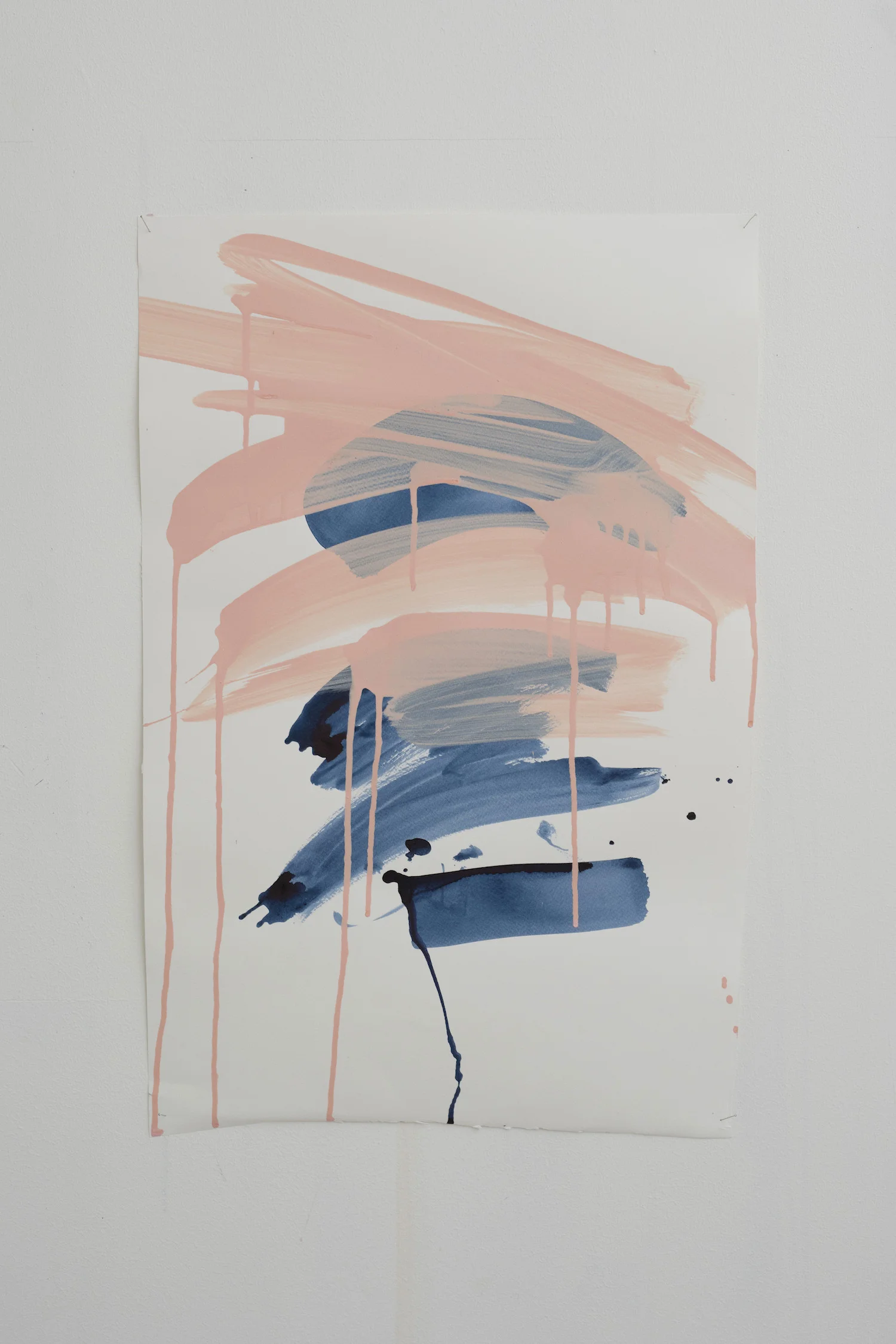Study in Pink and Blue , 2017 Water color on aquarelle paper 63x41 cm / 24.6x16.3in Photo: Jan Inge Haga
