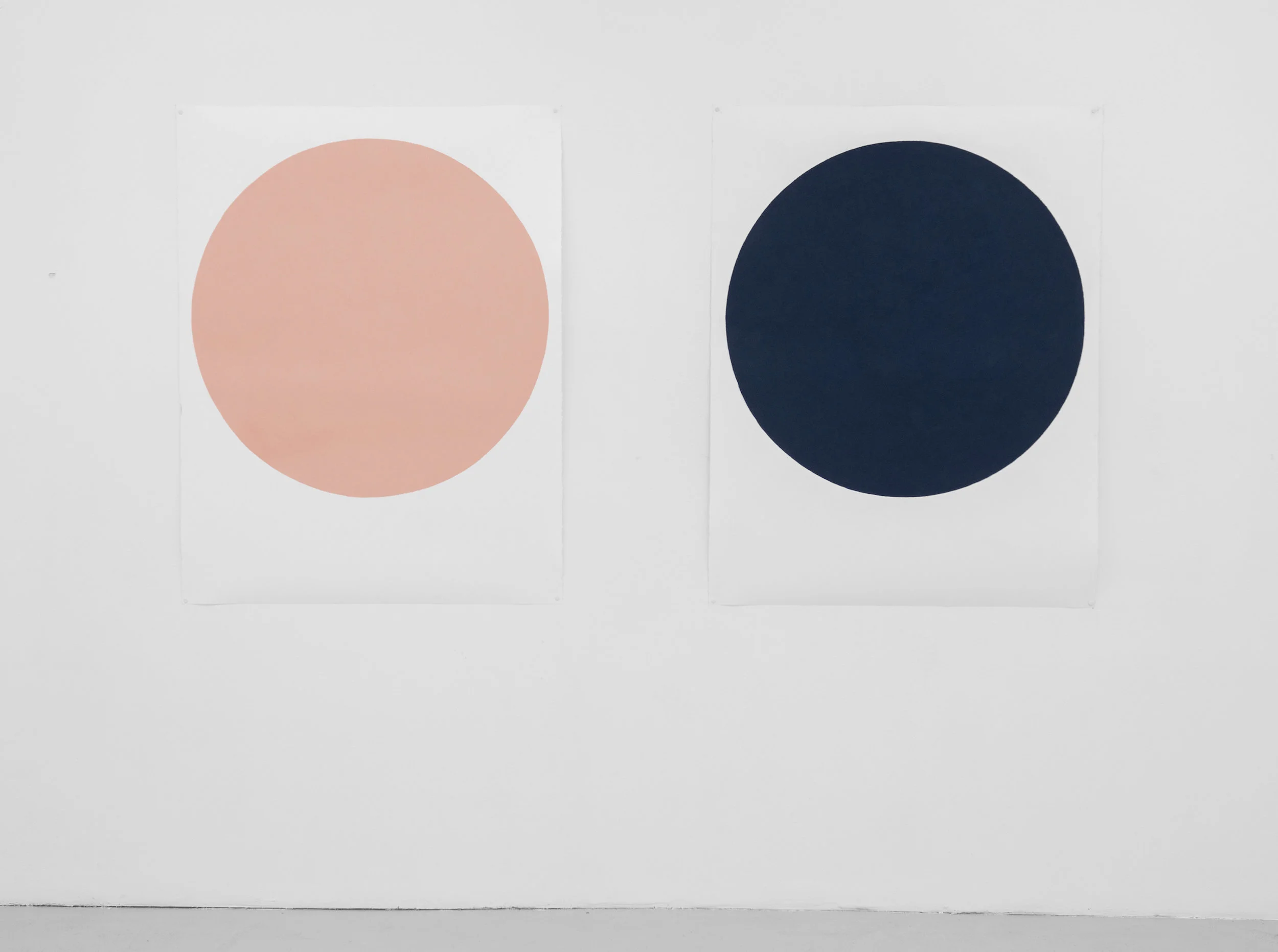 Eternal III & V , 2018 Pastel stick on paper 125 x 97 cm / 50x38in Photo: Jan Inge Haga