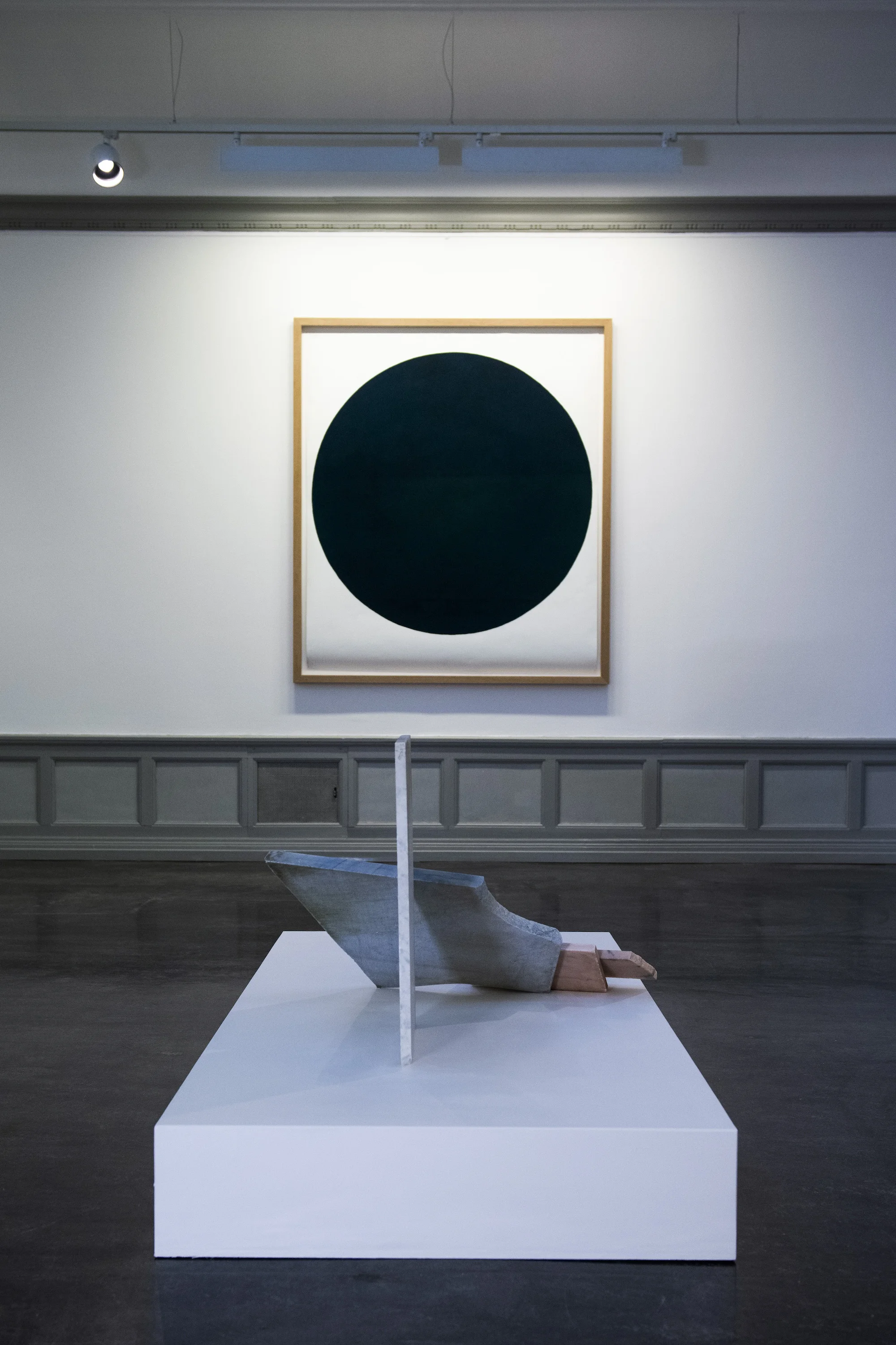 The Nature Collection I , 2018 Marble, 60x105x72 cm Eternal VI, 2018 Pastel stick on paper, oak frame, 186x162x5,5 cm