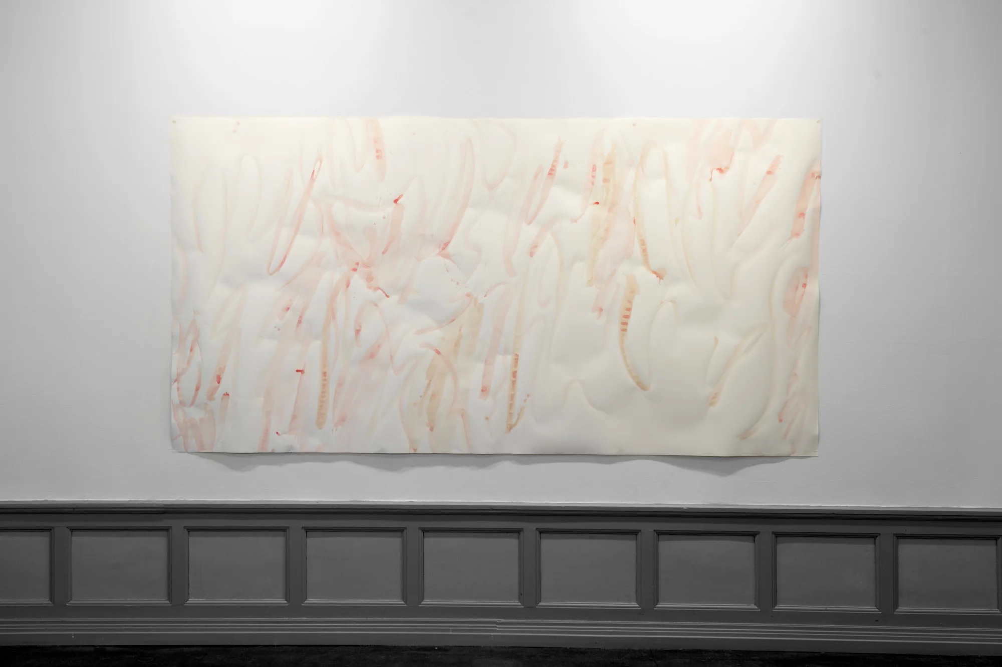 Untitled II , 2017 Acrylic on paper, 150x297 cm