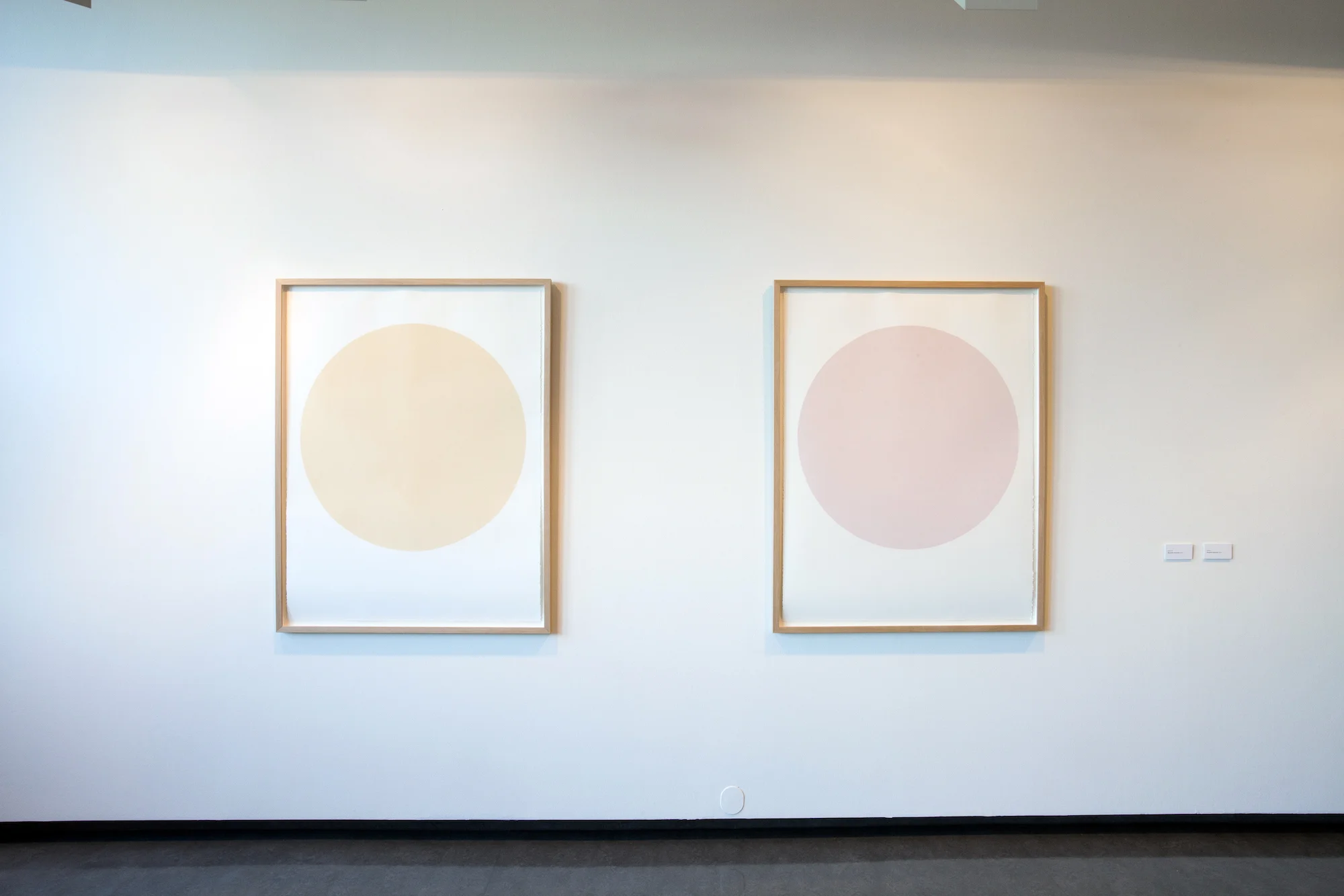 Eternal VIi (2019) and Eternal II (2017) Pastel stick on paper, oak frame. 135 x 106 cm framed / 53 x 41.7 in