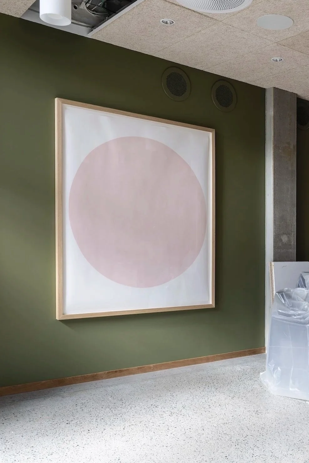   Eternal XVI,  2024 Pastel on paper, oak frame 75x150 cm ex. frame 69×69 in. ex. frame 