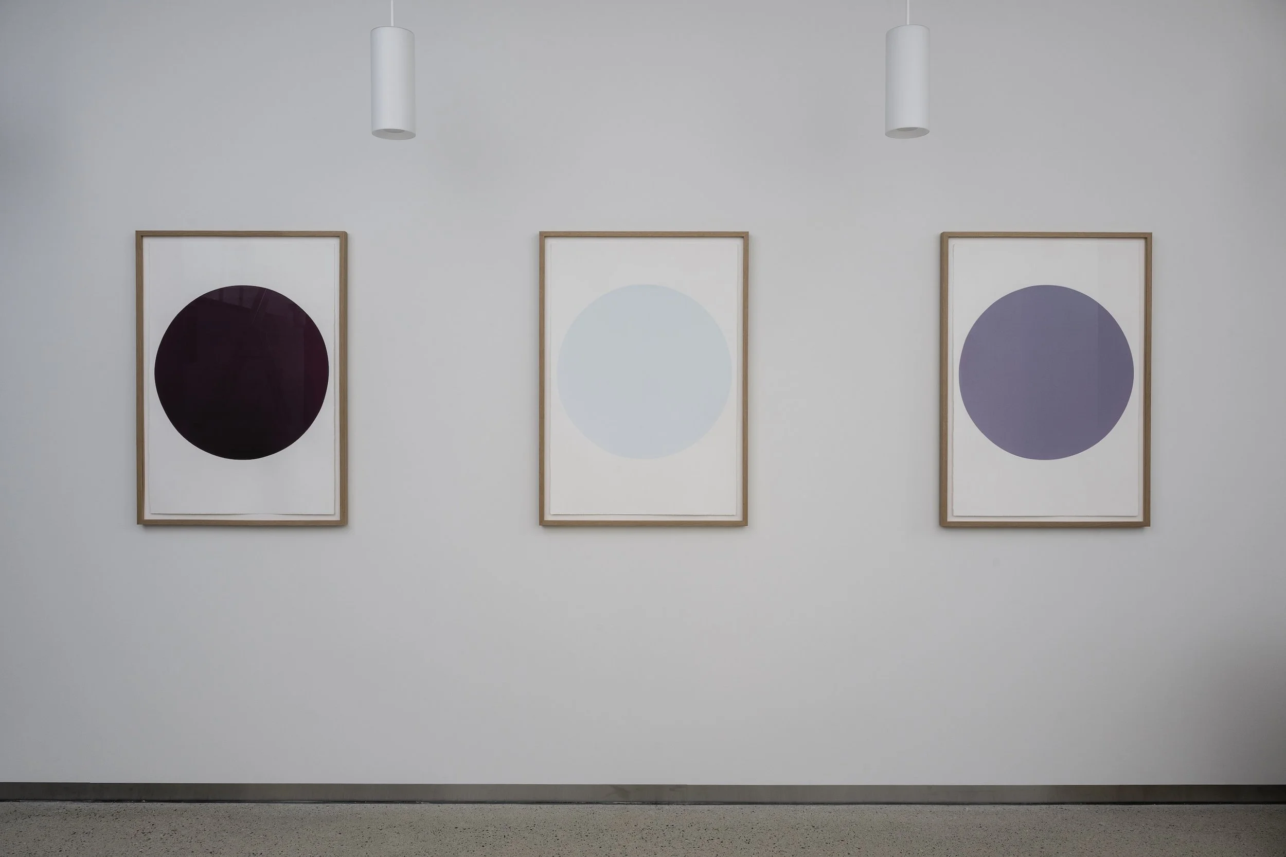   Lunar , 2022  Plum, Snow Light Blue, Lavender Silk screen, Somerset Satin paper  112×76 cm ex. frame 44x30 in. ex frame Ed.: 11/12/3 