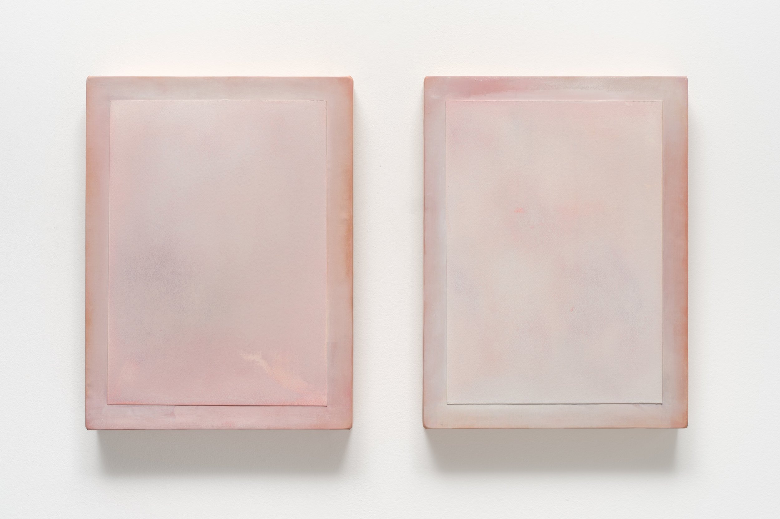  Pastel Study of Light III &amp; IV, 2026 (serie) Paper mounted on stretched silk, paper, pastel 12×9 in / 30,5x23 cm  