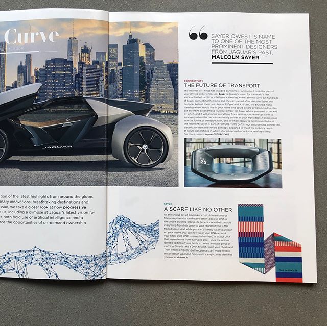 Thank you @jaguar for ft. our #DNA scarves in your mag! Just got to sell 1 or 2 more &amp; then we&rsquo;ll totally be able to buy one of your 🚗!