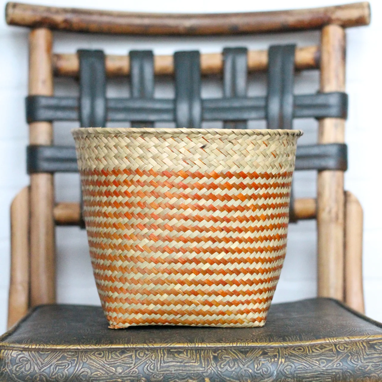 Vintage woven plant basket leftcoastrevivals left coast revivals.1.jpg