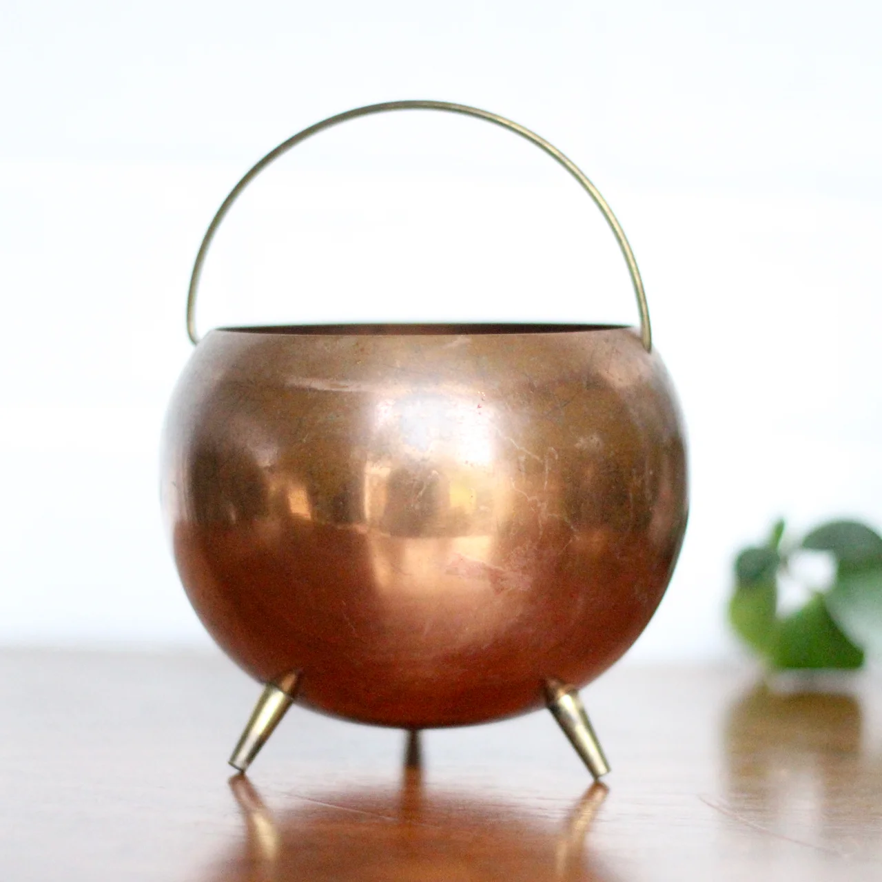 vintage copper and brass planter left coast revivals.1.jpg