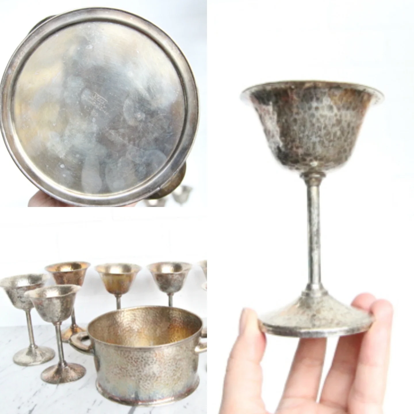 bernard rice's sons apollo hammered nickle ice bucket left coast revivals.2.jpg