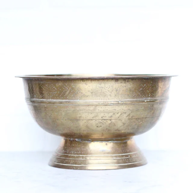 antique etched brass planter pot left coast revivals.1.jpg