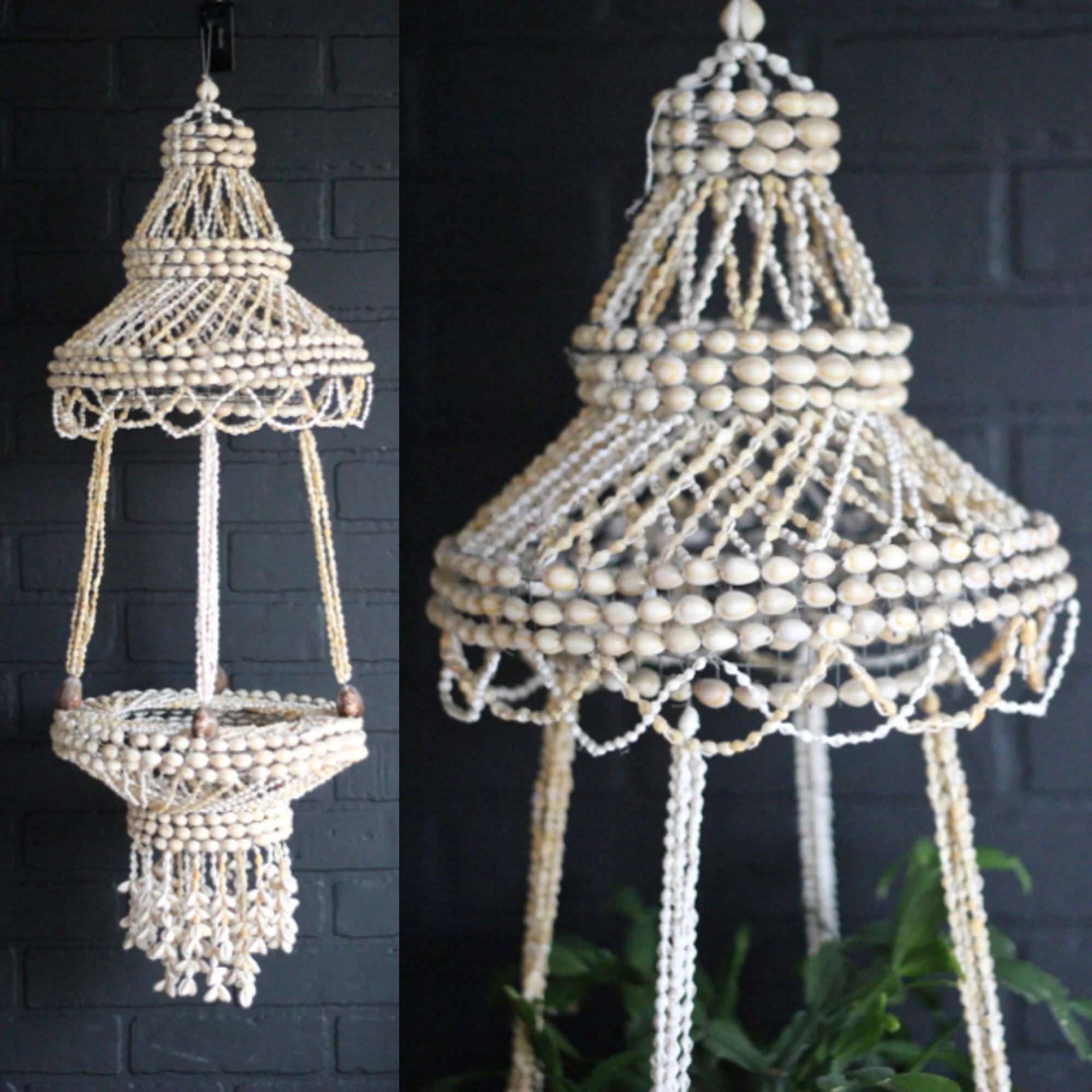 bohemian 1970s seashell chandelier left coast revivals.jpg