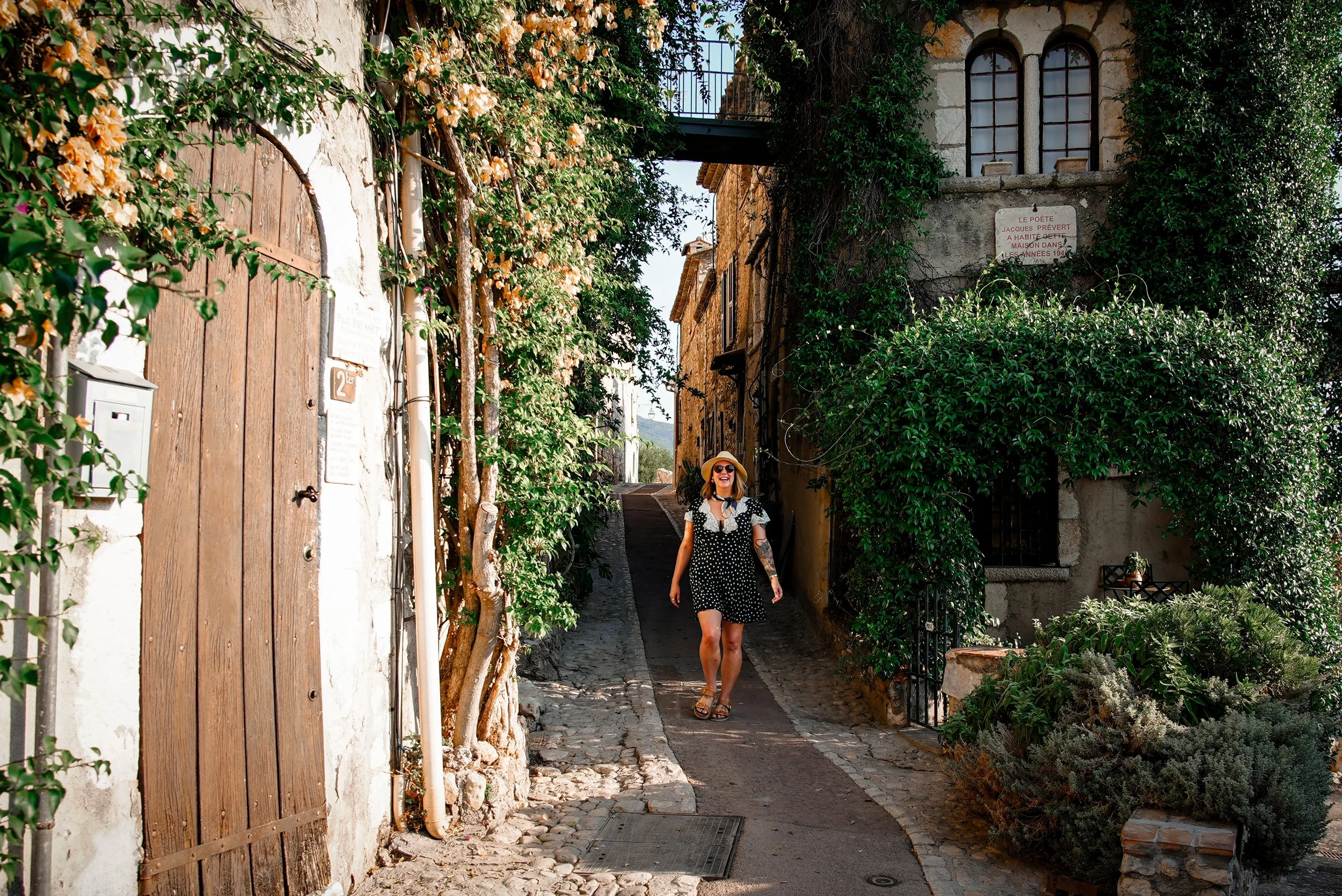 A hilltop village lane in Provence