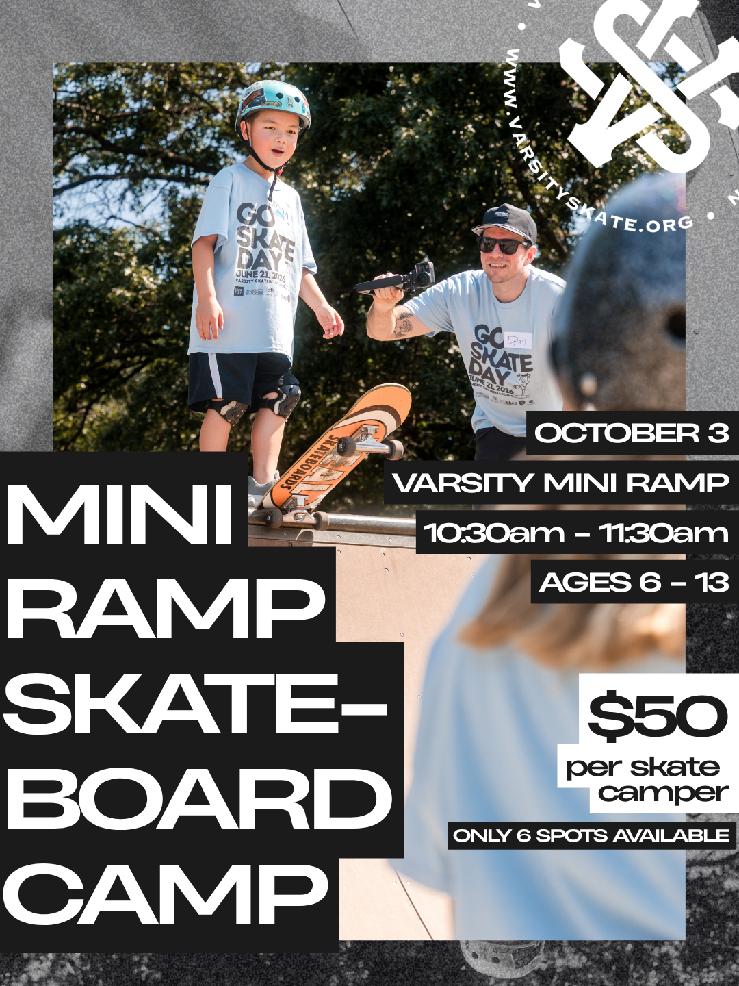 Mini Ramp Skate Camp Group Lessons
