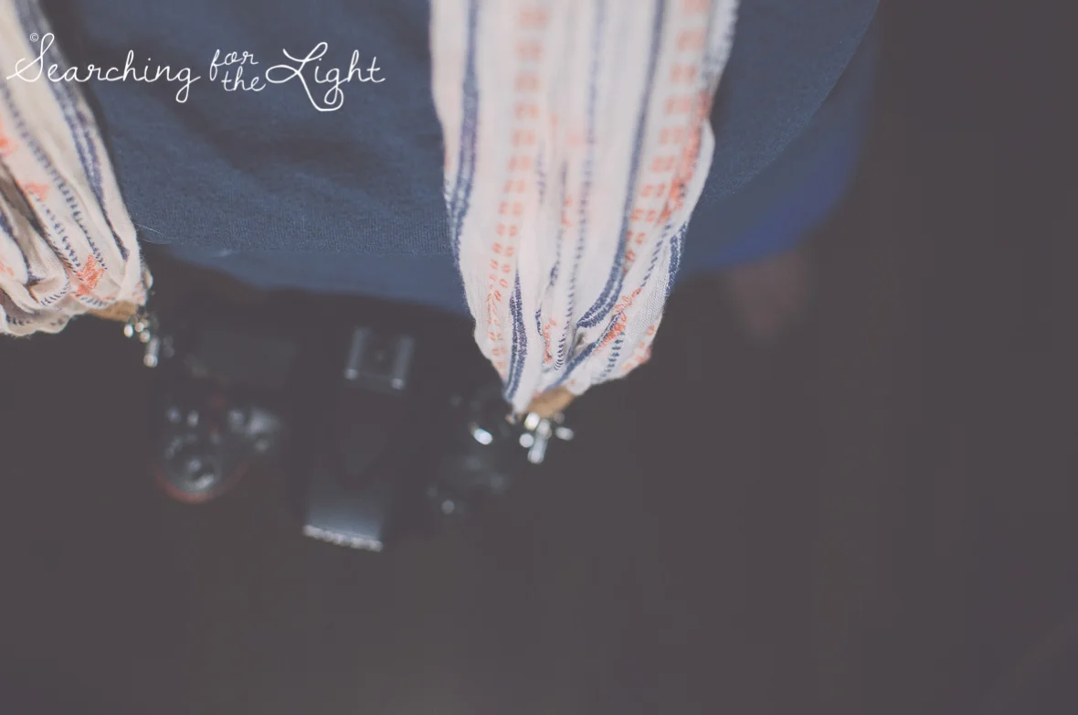diy scarf camera strap