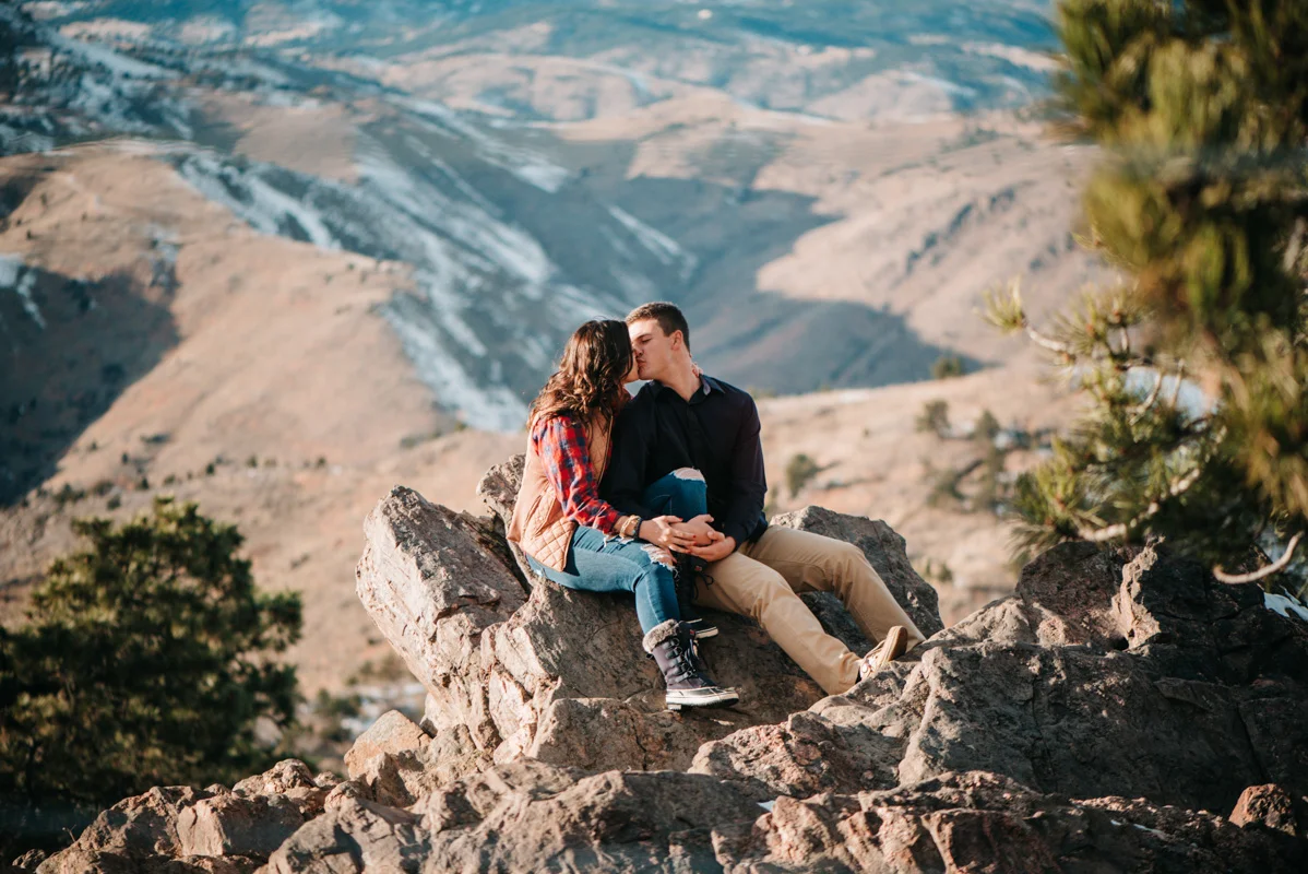 Anniversary Adventure Engagement Couple Photography | Mountain Denver Colorado.