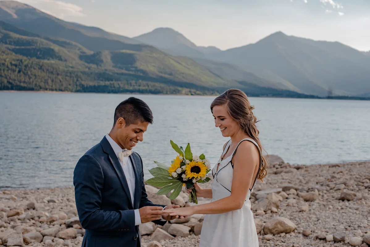 Adventure Mountain Swimming Elopement of Chronically Ill Wedding {Wheel Chair Friendly Adventure Elopement | Swimming on Your Wedding Day | Mountain Elopement Twin Lakes Colorado}