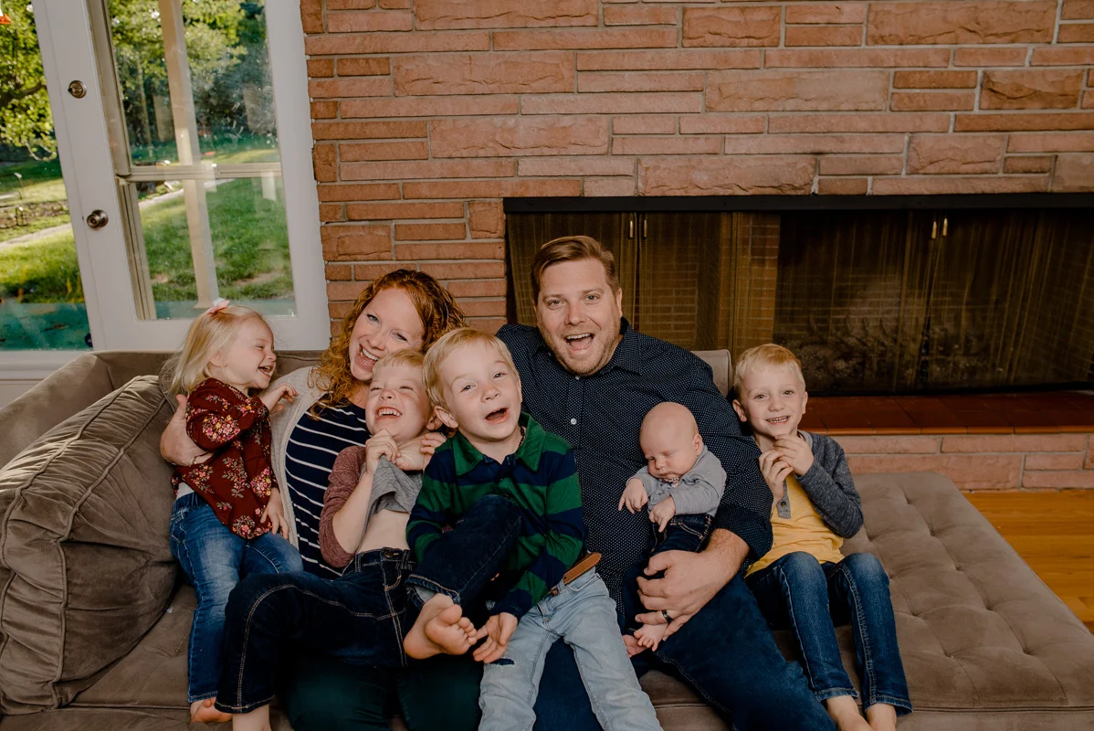 Denver Lifestyle In Home Family Photography {Schulz Family Newborn Family Lifestyle Denver Colorado Photographer}