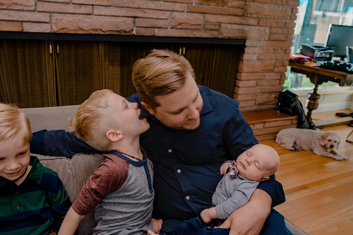 Denver Lifestyle In Home Family Photography {Schulz Family Newborn Family Lifestyle Denver Colorado Photographer}
