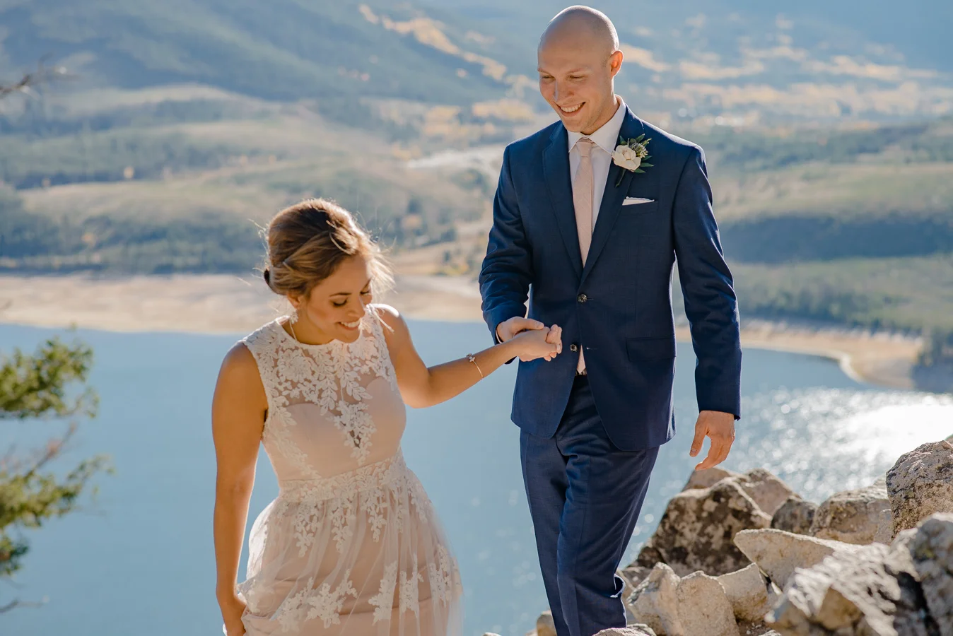 Sapphire Point Overlook Breckenridge, Colorado Mountain Elopement Intimate Wedding { Sarah & Malin} | Capital Hill Denver Colorado Mountain Elopement Photographer