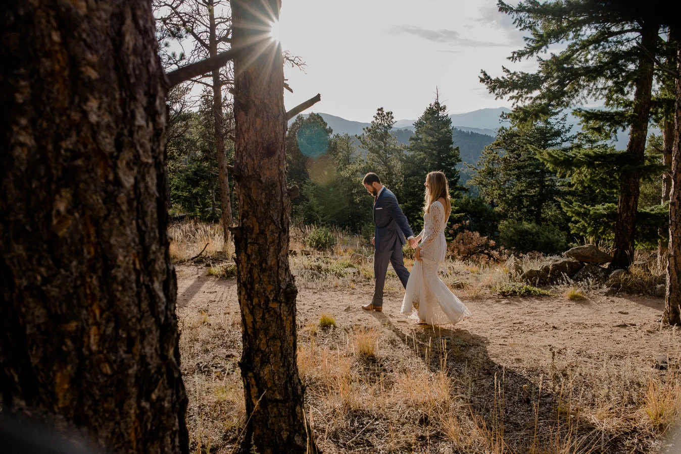 Boulder Colorado Mountain Intimate Wedding Elopement | Flagstaff House Wedding {Jessica & Adam} | Capital Hill Denver Colorado Mountain Elopement Photographer