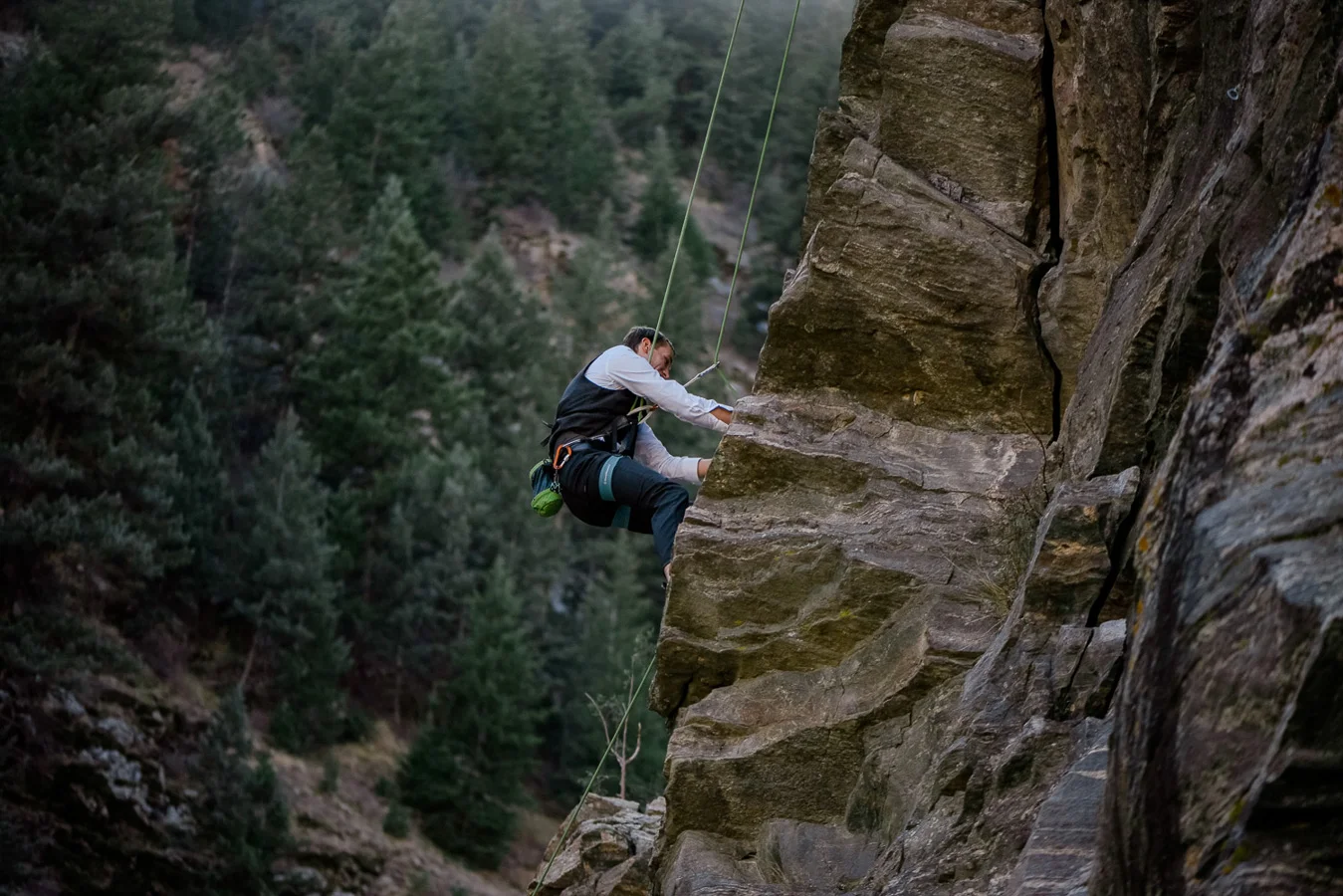 Rock Climbing Adventure Elopement {Lauren & Zak Adventurous Colorado Destination Elopement} | Clear Creek Canyon Capitalist Crag