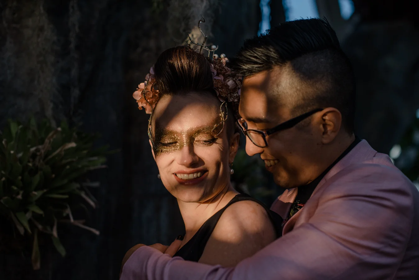 Alternative Denver Botanic Gardens Elopement {Gia & Dustin | Denver, Colorado Elopement Wedding Photographer} | Cheeseman Park Intimate Wedding Photos
