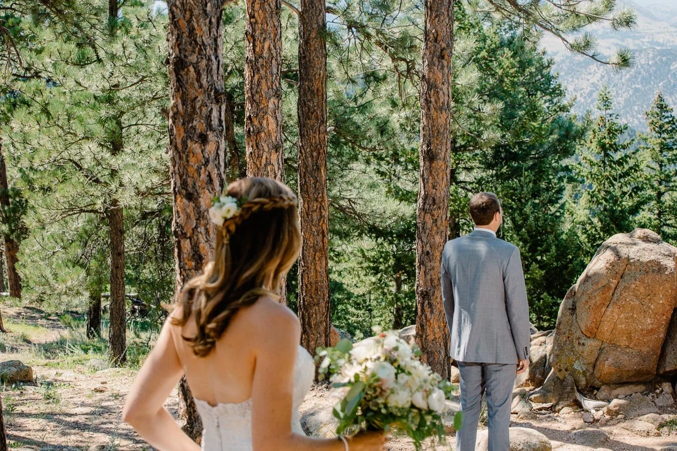Rocky Mountain Intimate Wedding Ceremony at The Flagstaff House by Brittany | {Julia & Mike | Intimate Boulder, Colorado Wedding}