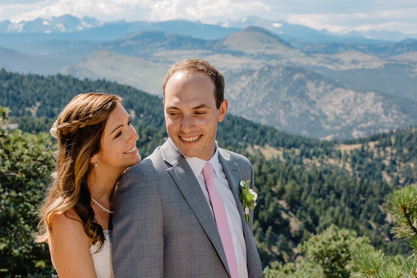 Rocky Mountain Intimate Wedding Ceremony at The Flagstaff House by Brittany | {Julia & Mike | Intimate Boulder, Colorado Wedding}