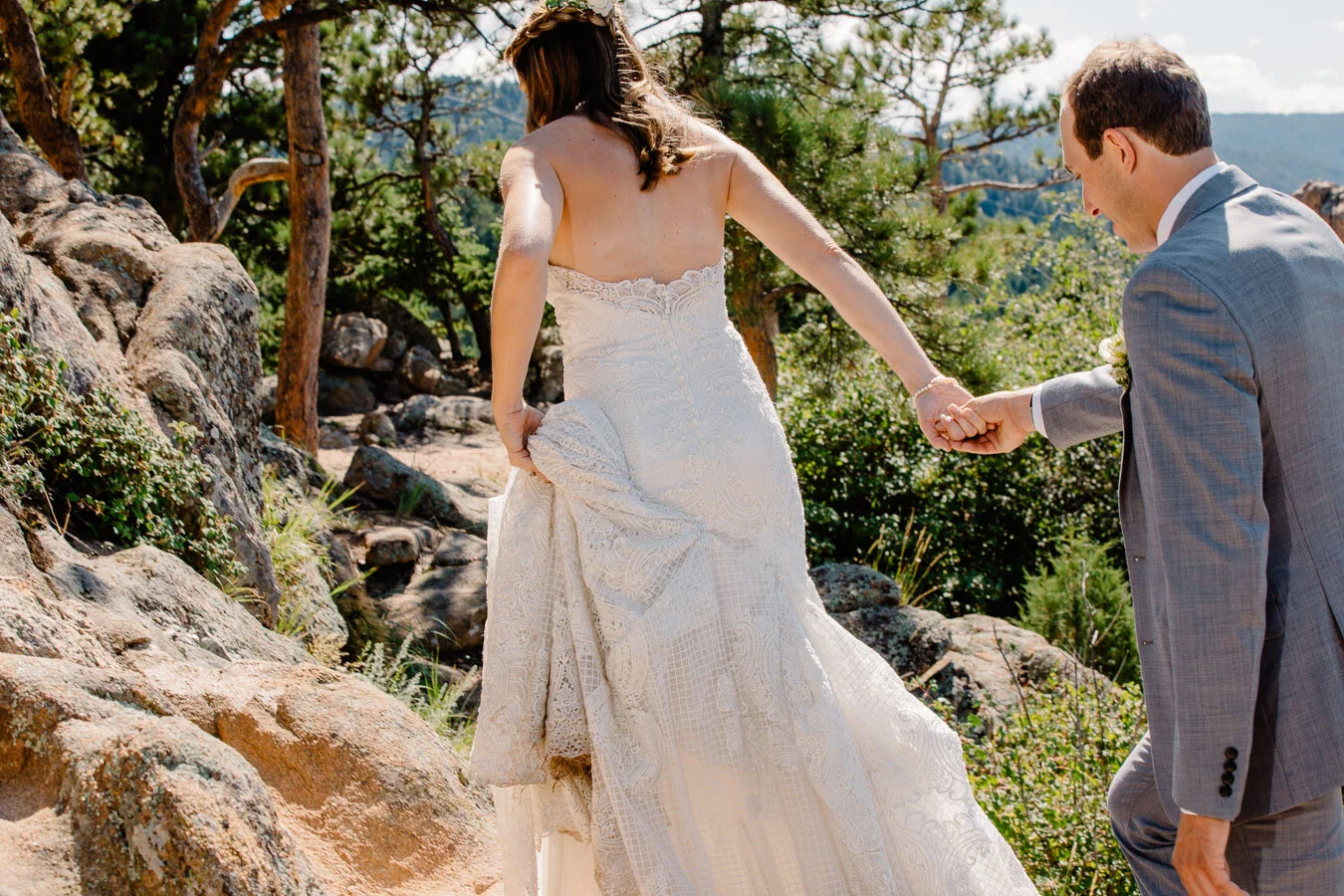 Rocky Mountain Intimate Wedding Ceremony at The Flagstaff House by Brittany | {Julia & Mike | Intimate Boulder, Colorado Wedding}