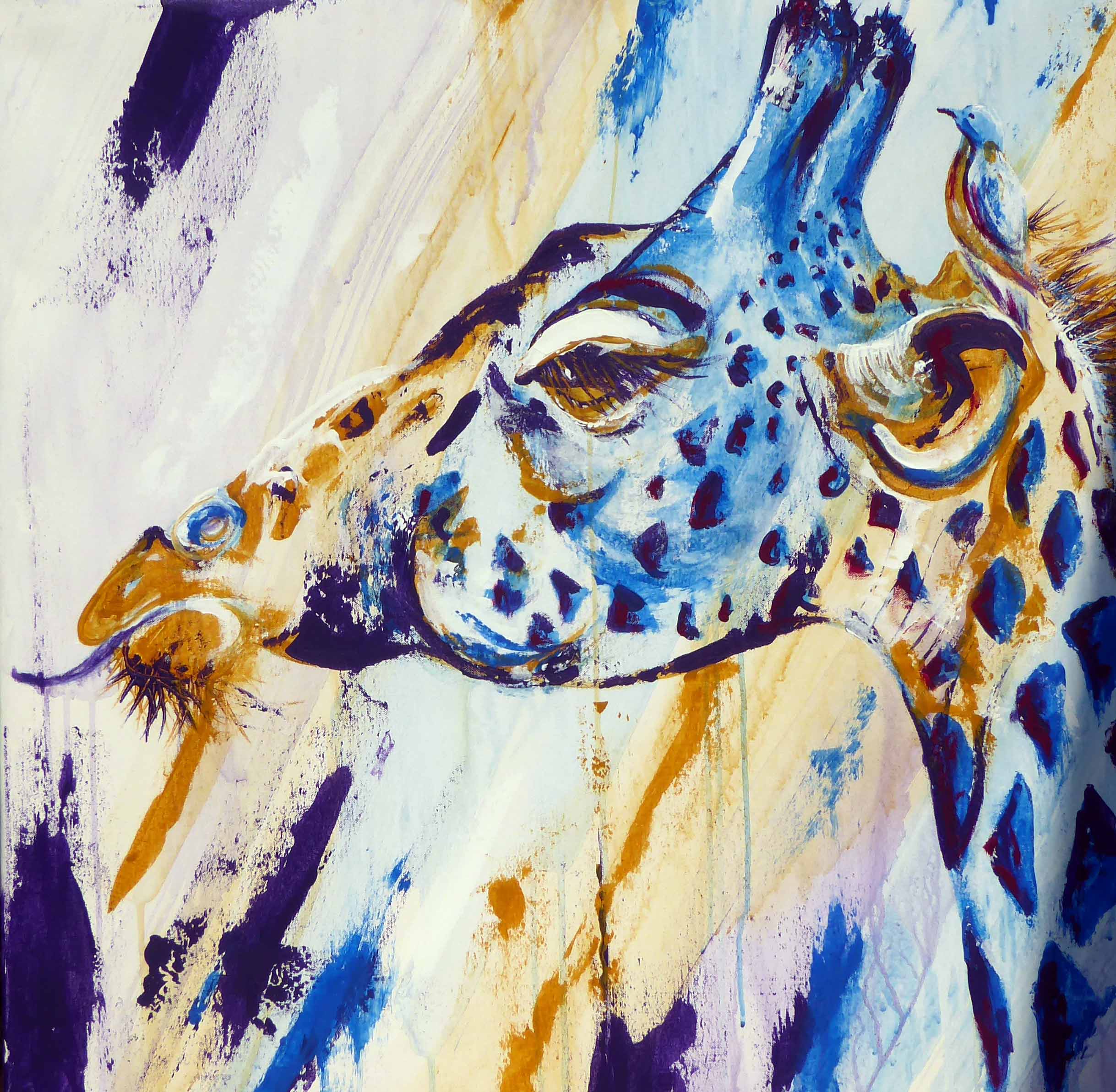 Tongue Giraffe, 80 x 80 cm Acrylic on canvas 2015.jpg