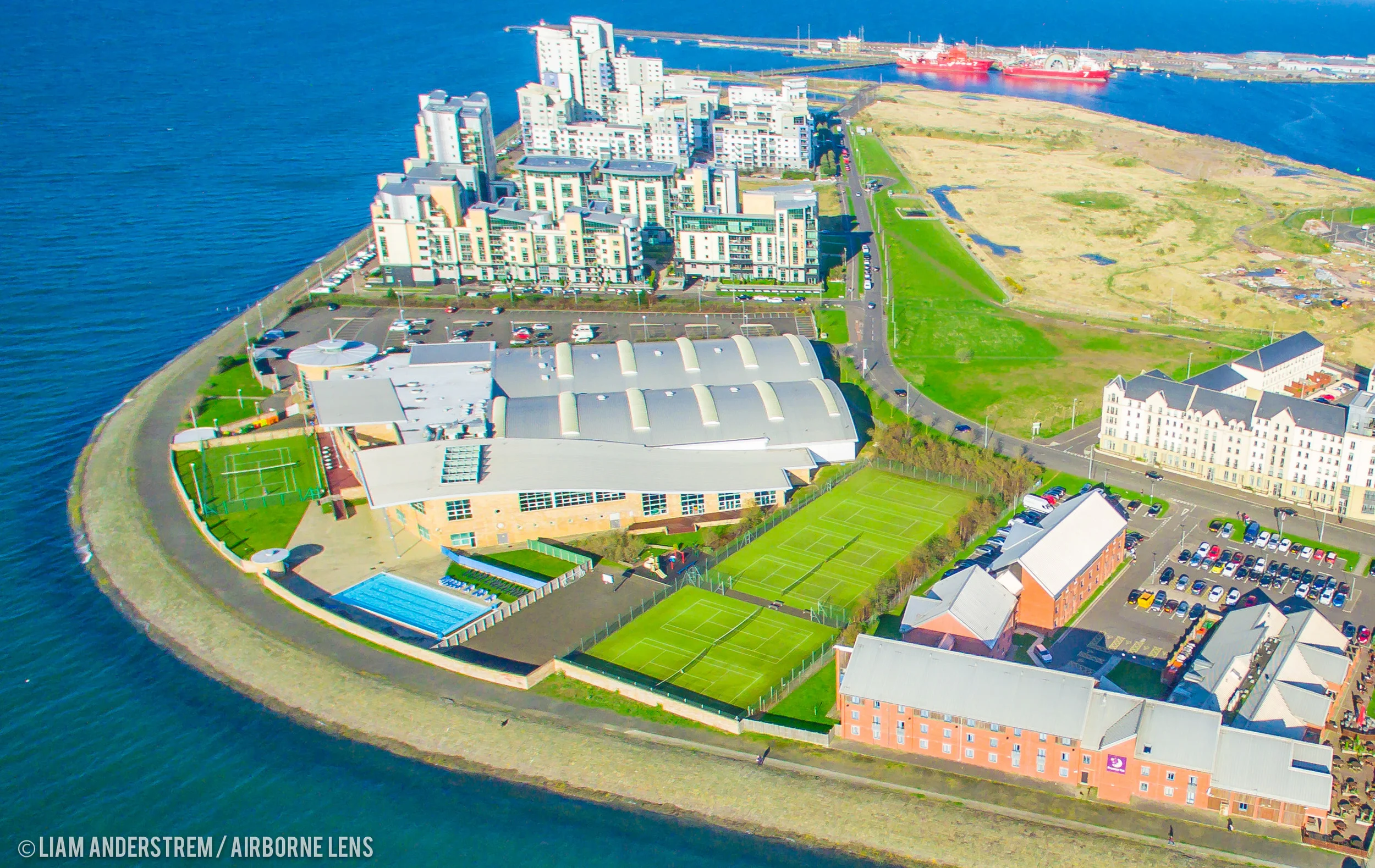The David Lloyd Complex - images courtesy of Drone Stock Scotland