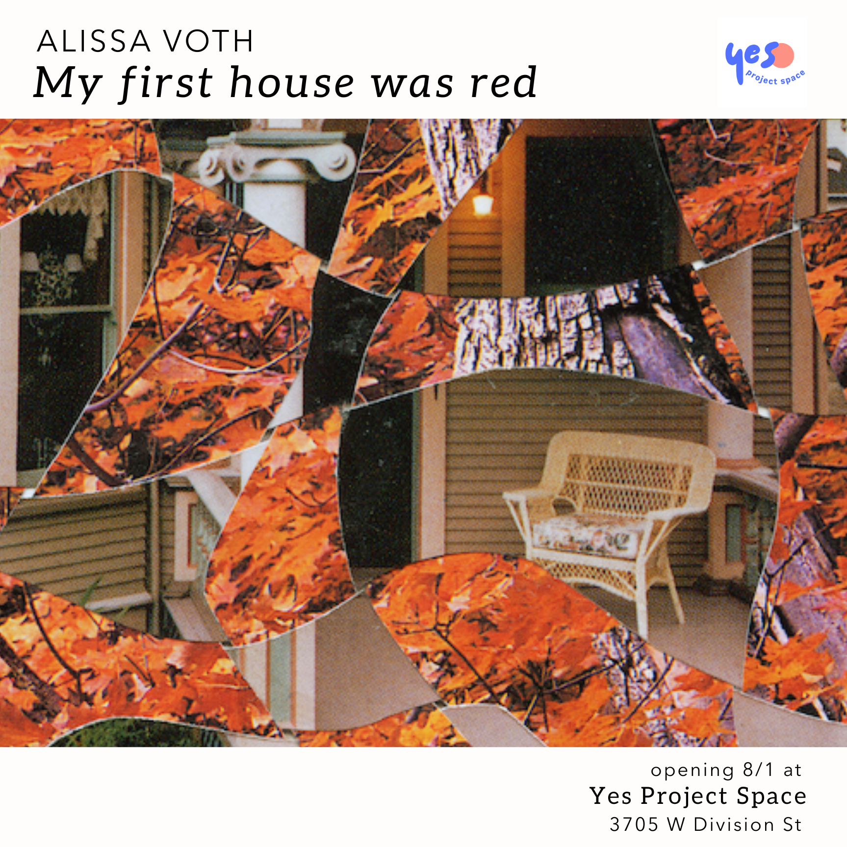 My first house was red 