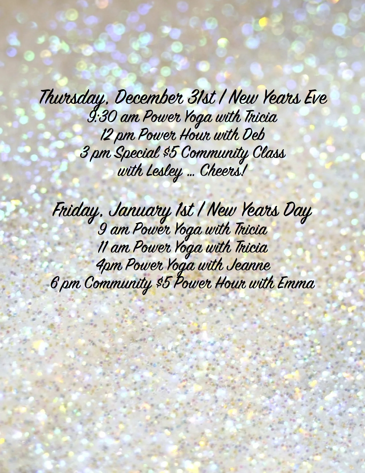 New Year's Eve and New Year's Day ... Happy Everything!