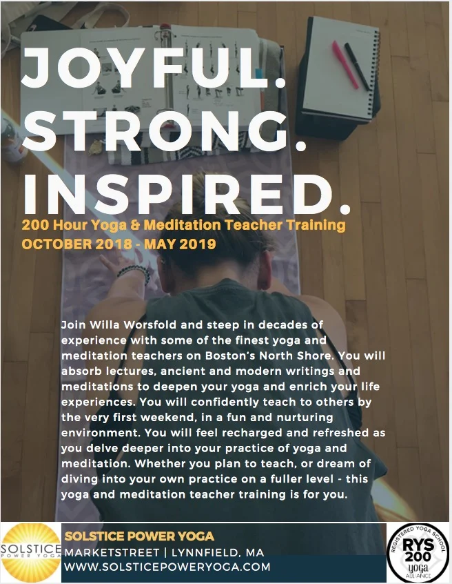 Teacher Training Starts October 12th!