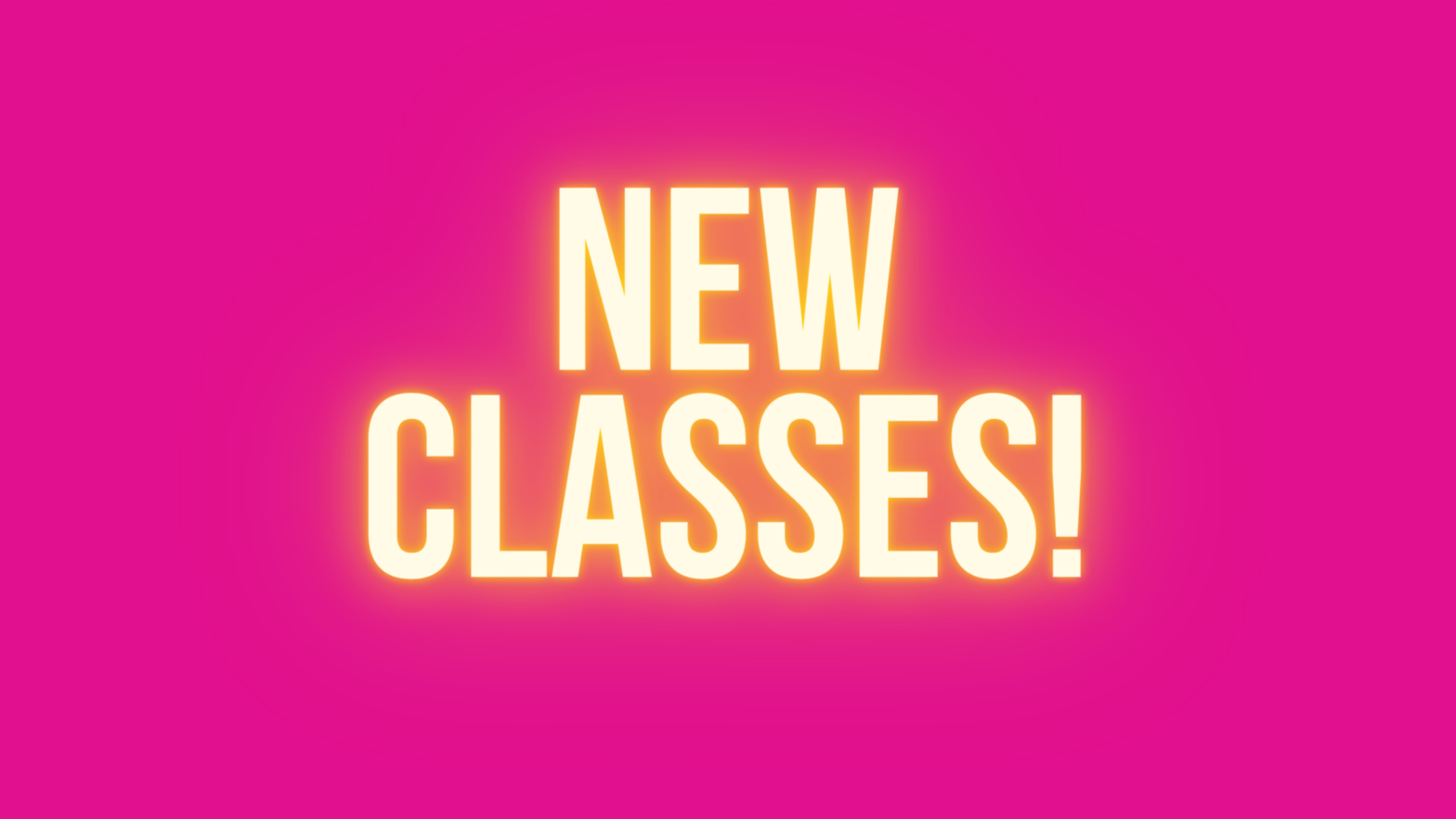 New Classes Start November!