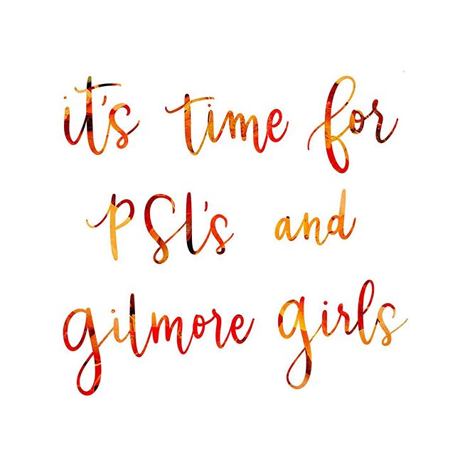 We are still in the thick of summer here in SoCal, but seeing Pumpkin Spice Lattes and all the fall things makes me dream of cooler weather.

Also I started watching Gilmore Girls again cuz Stars Hollow is my dream fall vacay spot. 😍

#pslseason #fa