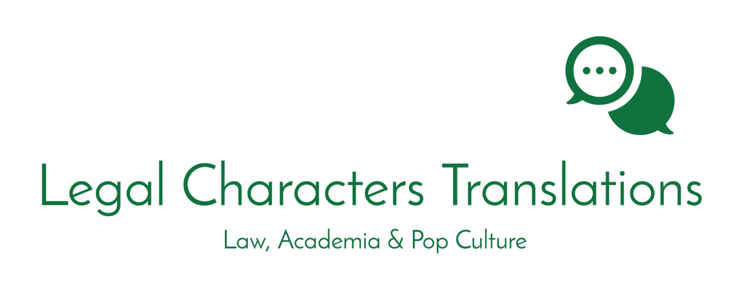 Legal Characters Translations