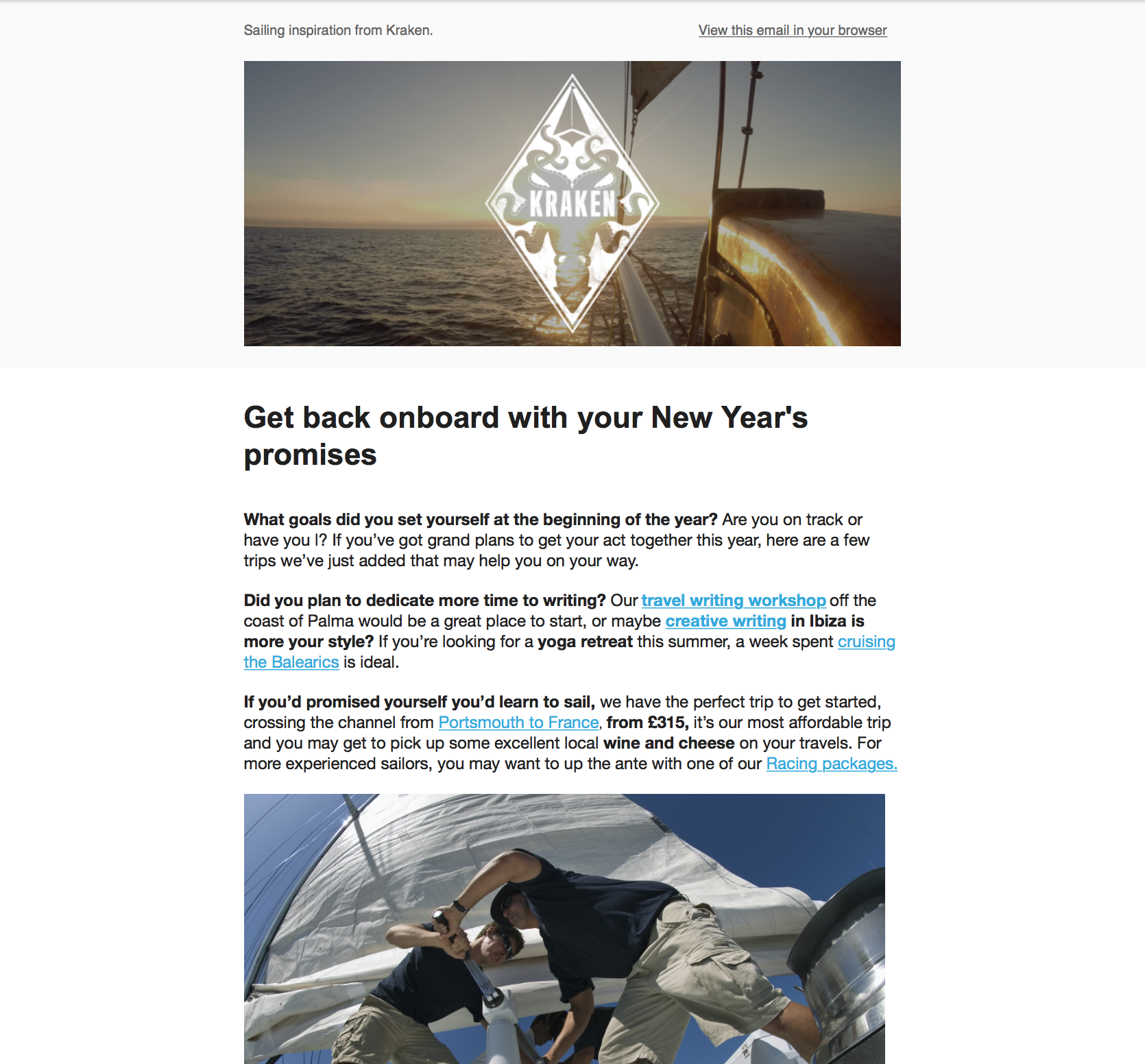 Sailing and achieving your goals March 2017