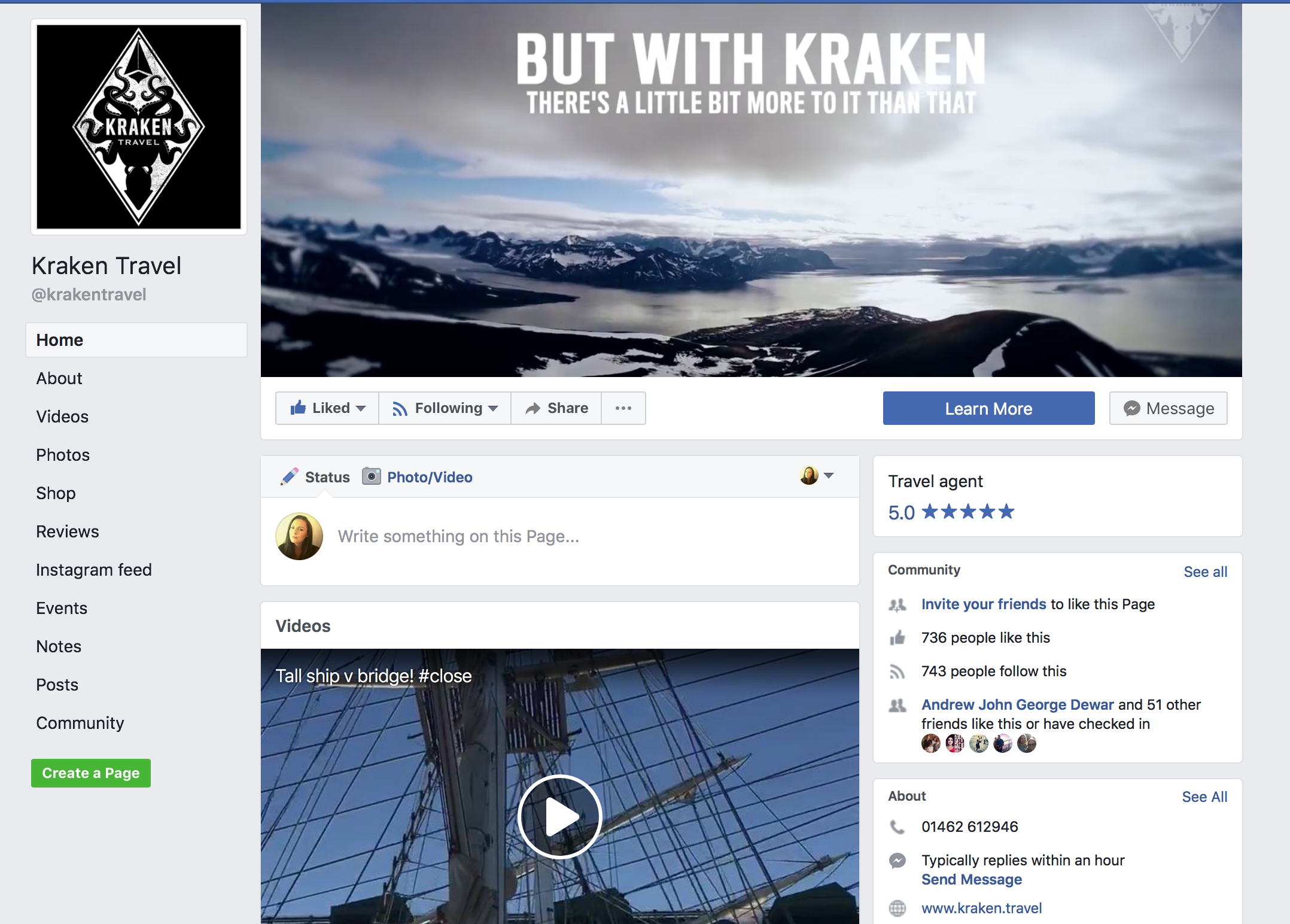 Kraken Travel on Facebook