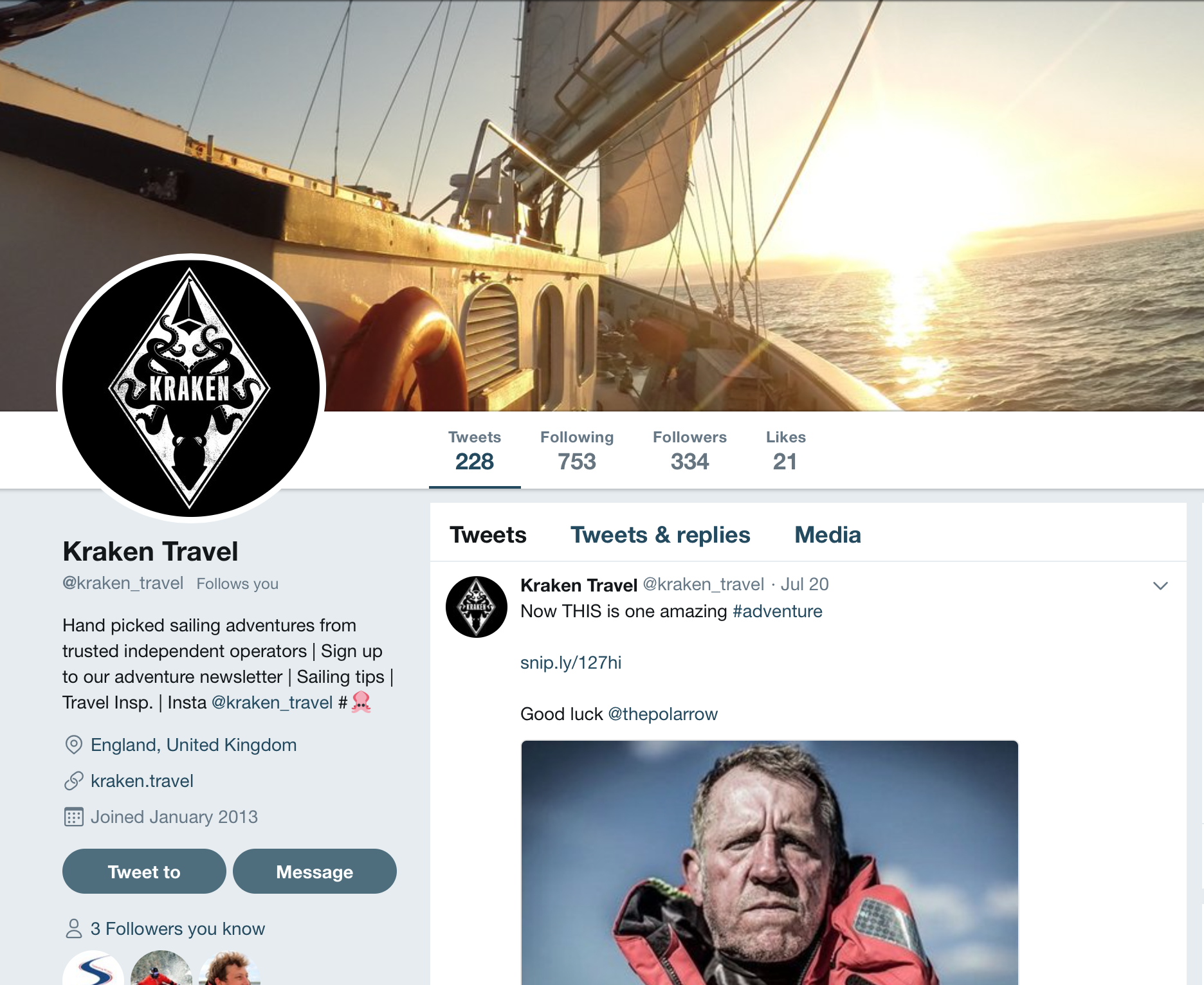 @Kraken_travel on Twitter
