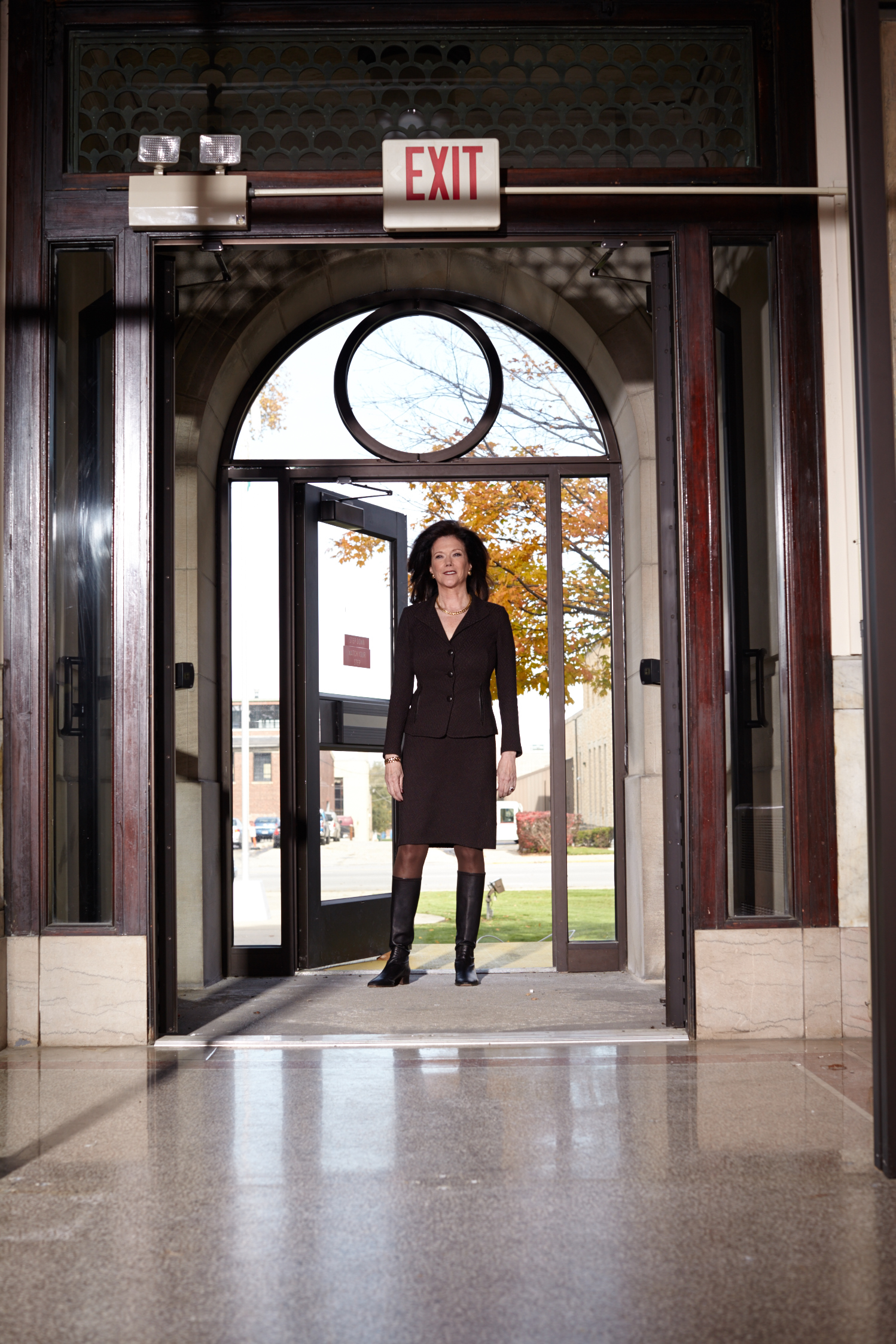 Zellner, inside the Kankakee County Courthouse. Photo by Lisa Predko.