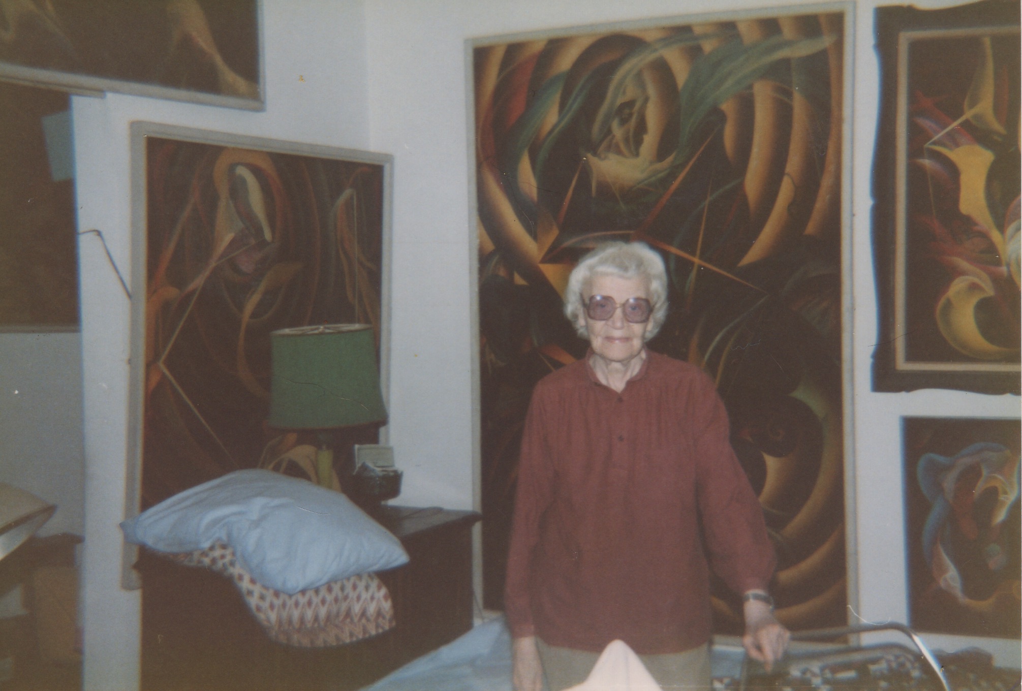 Peavy in her Upper-Westside New York Apartment, which she called Lacamo Gallery, circa 1988