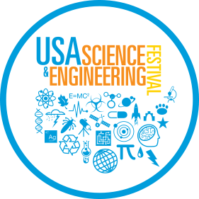 USA Science and Engineering Festival visual associated with Shubham Banerjee X-STEM 2016 appearance